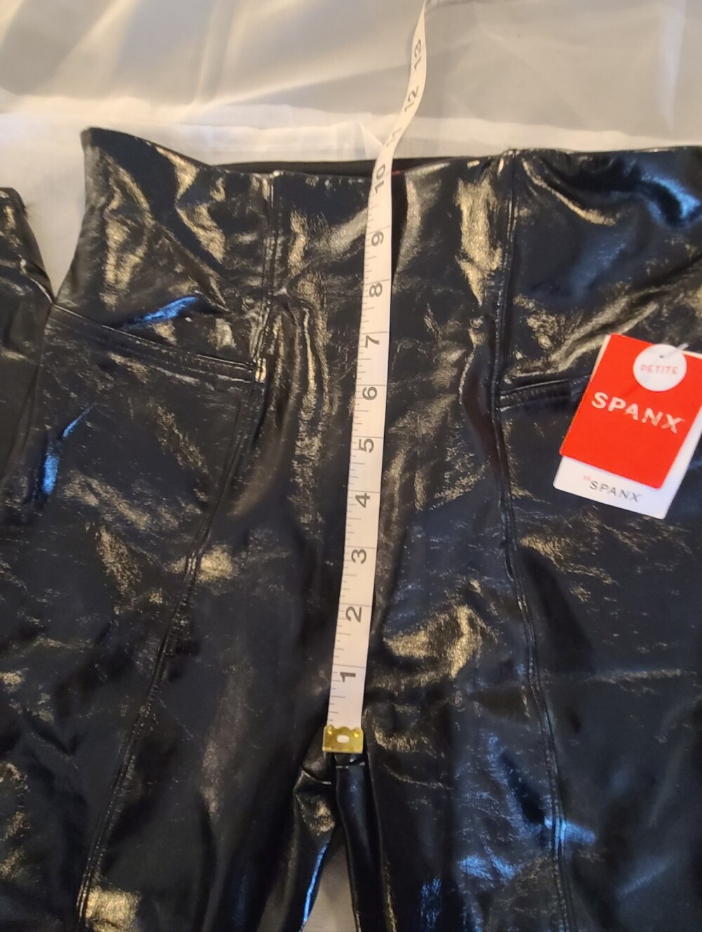 NWT Spanx High-Waist Black Faux Leather Leggings, Small - Picture 9 of 12